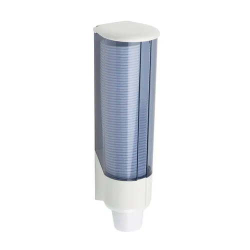 Wall-mounted plastic cup dispenser (customizable) – dispensers product available from Barmaan Dental South Africa