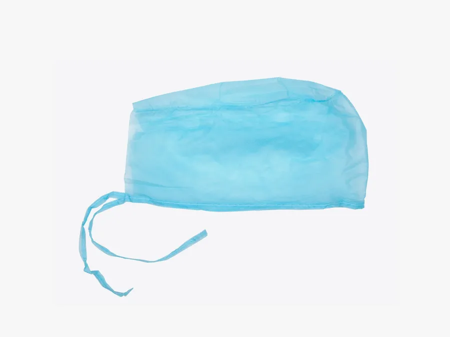 Disposable non-woven caps with ties – premium dental product from Barmaan Dental, South African distributor of Dispotech Switzerland