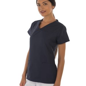 Women's short sleeve scrub (Navy)
