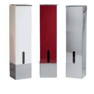 Wall-mounted metal cup dispenser
