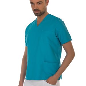 Unisex short sleeve scrub (Turquoise)