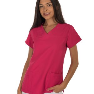 Women's short sleeve scrub (Pink)
