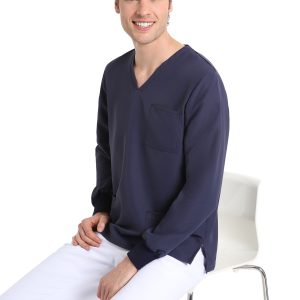 Unisex long sleeve scrub(Navy)